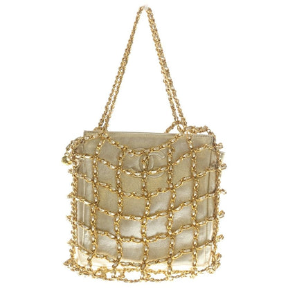 Chanel CC Logo Chain Mini Bag Lambskin Gold
