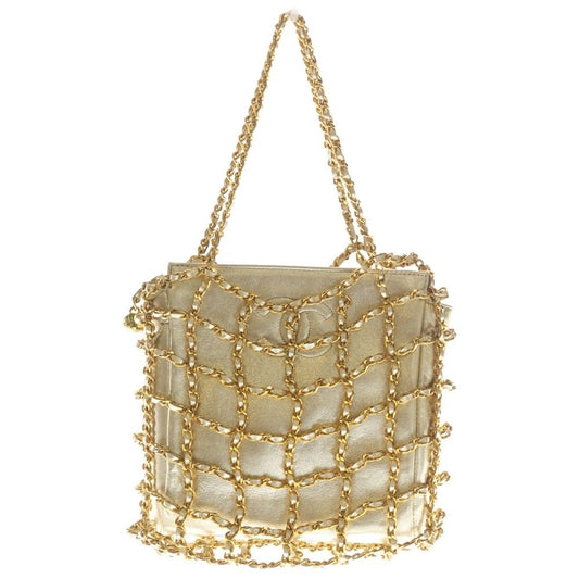 Chanel CC Logo Chain Mini Bag Lambskin Gold