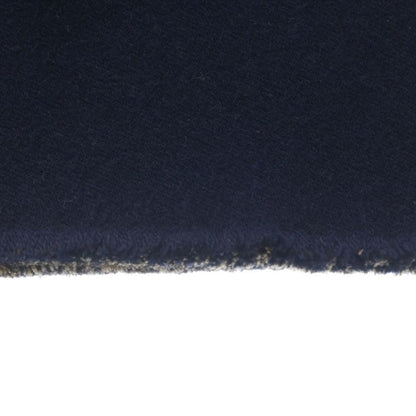 Gucci GG Pattern Reversible Wool Scarf Navy Brown — view 3