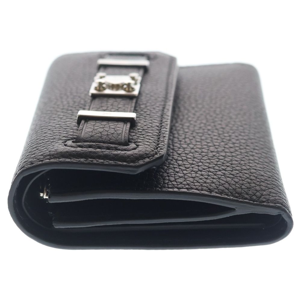 Louis Vuitton Georges Wallet Millesime Leather Compact Trifold Silver Black — view 3