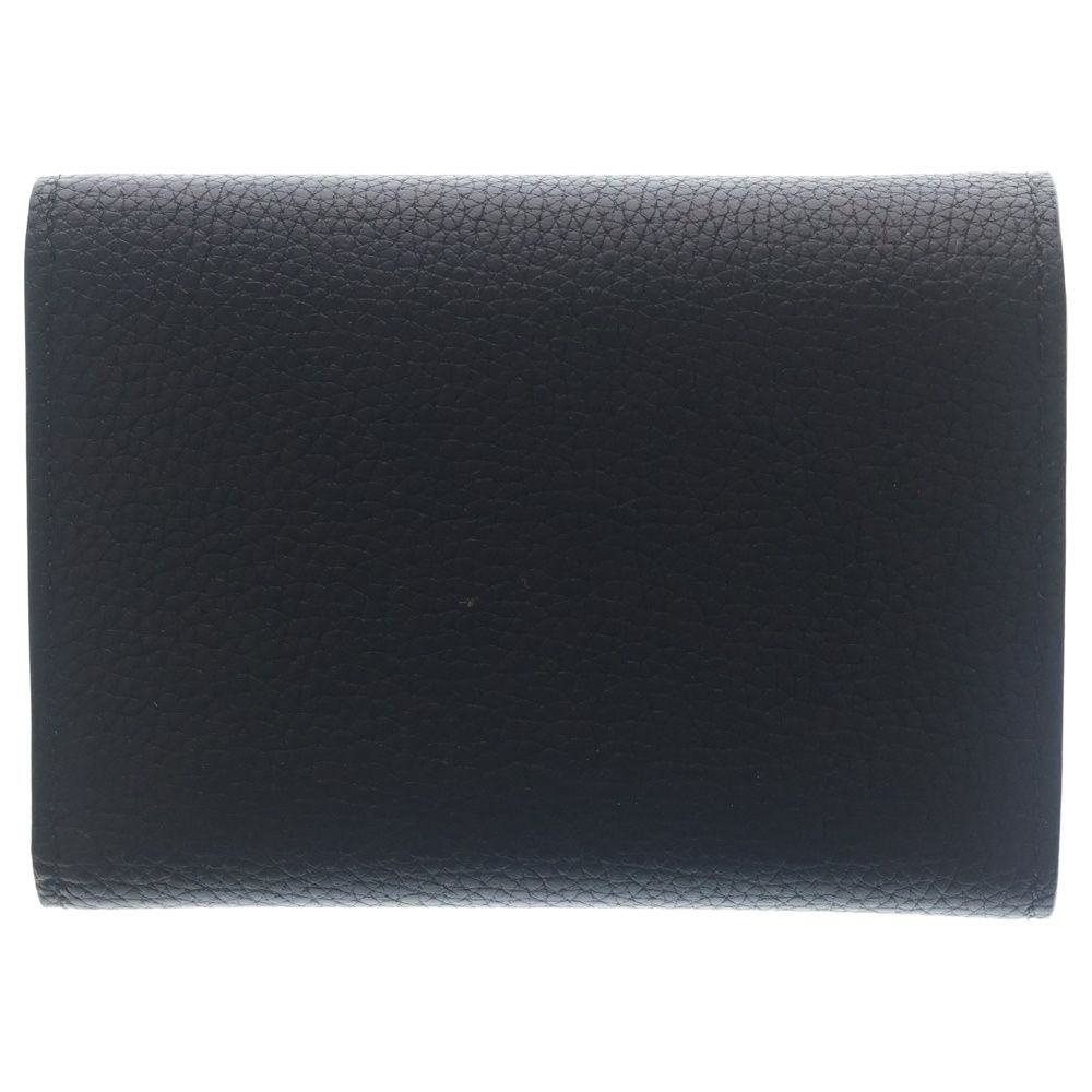 Louis Vuitton Georges Wallet Millesime Leather Compact Trifold Silver Black — view 2