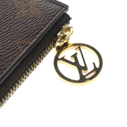 Louis Vuitton Card Holder Romy Monogram Coin Fragment Case Gold Brown — view 6