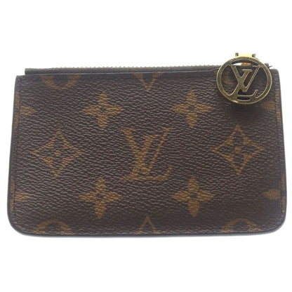 Louis Vuitton Card Holder Romy Monogram Coin Fragment Case Gold Brown