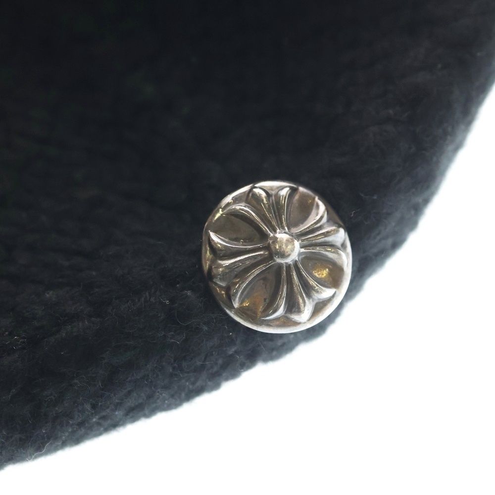Chrome Hearts Beanie Cash Cross Patch Cashmere Knit Cap Hat Black — view 6