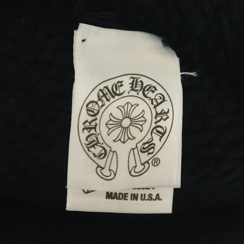 Chrome Hearts Beanie Cash Cross Patch Cashmere Knit Cap Hat Black — view 7