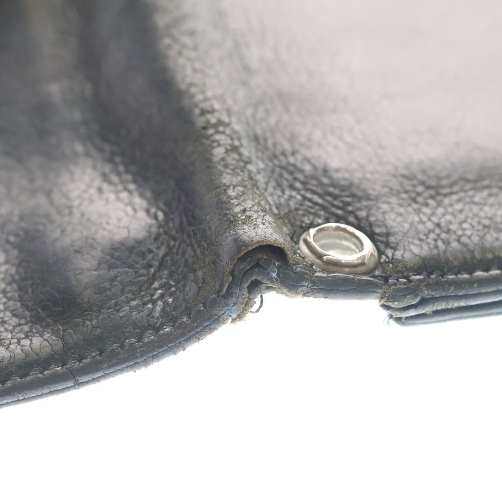 Chrome Hearts Cross Ball Button Leather Wallet Black — view 5