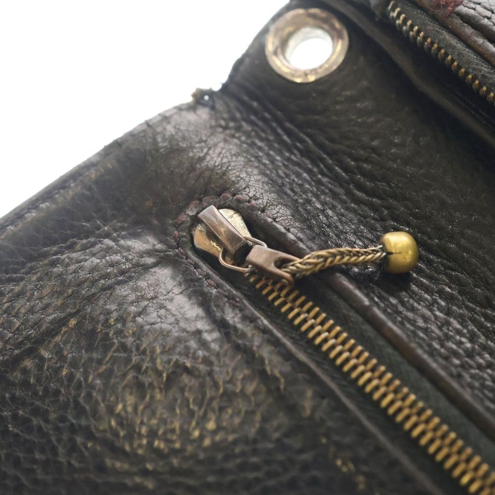 Chrome Hearts Cross Ball Button Leather Wallet Black — view 6