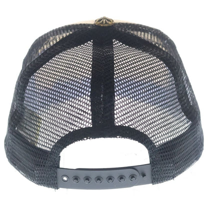 Chrome Hearts Trucker Cap Truck Khaki Cap CH Mesh Cap with Patch Cross Ball — view 2