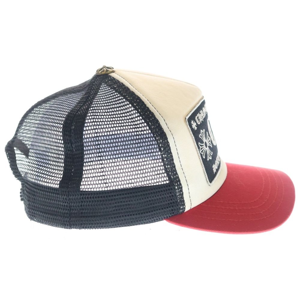 Chrome Hearts Trucker Cap Truck Khaki Cap CH Mesh Cap with Patch Cross Ball — view 3