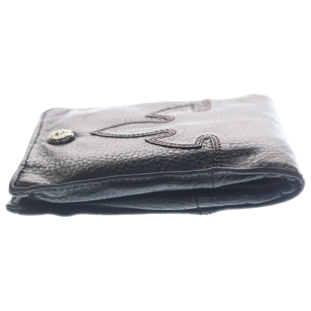 Chrome Hearts Aint Nothin 2 DO Funi Bifold Leather Wallet Black — view 3