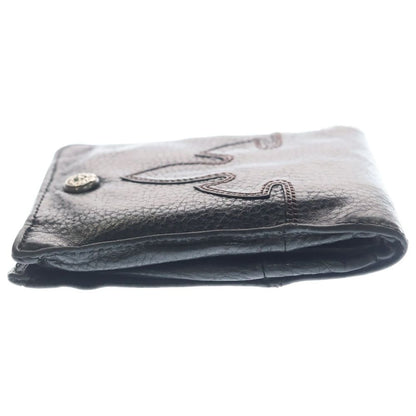 Chrome Hearts Aint Nothin 2 DO Funi Bifold Leather Wallet Black — view 3