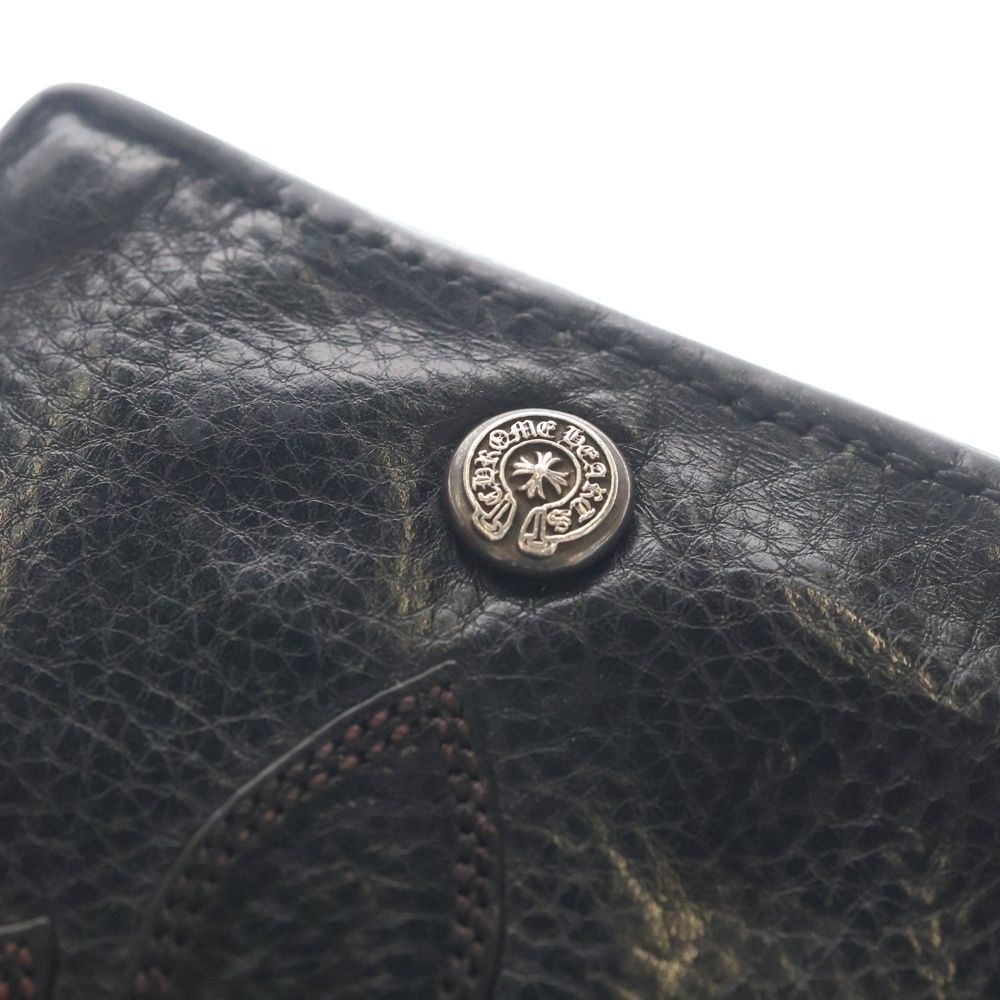 Chrome Hearts Aint Nothin 2 DO Funi Bifold Leather Wallet Black — view 6