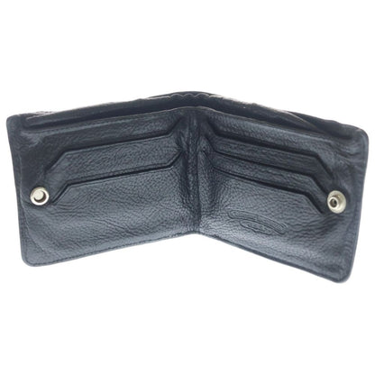 Chrome Hearts Aint Nothin 2 DO Funi Bifold Leather Wallet Black — view 4