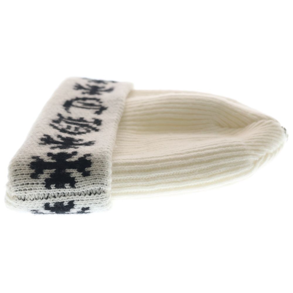Chrome Hearts Big Daddy Star Cashmere Knit with Ball Beanie Cap Black Hat — view 3