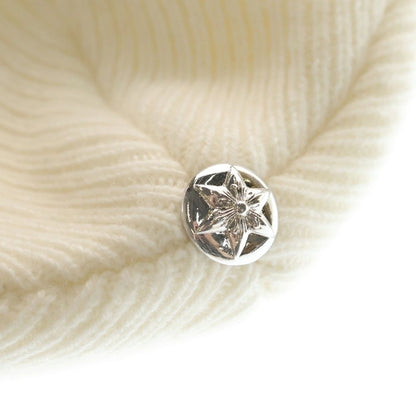 Chrome Hearts Big Daddy Star Cashmere Knit with Ball Beanie Cap Black Hat — view 6