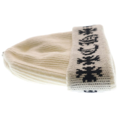 Chrome Hearts Big Daddy Star Cashmere Knit with Ball Beanie Cap Black Hat — view 4