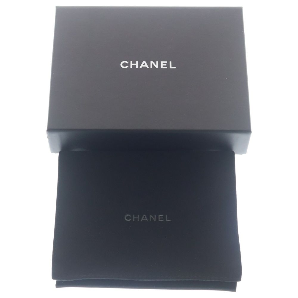 Chanel Quilted CC Logo Zip Coin Purse Mini Wallet Mint Blue Caviar Leather Gold — view 6