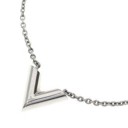Louis Vuitton Essential Necklace Pendant Chain Silver