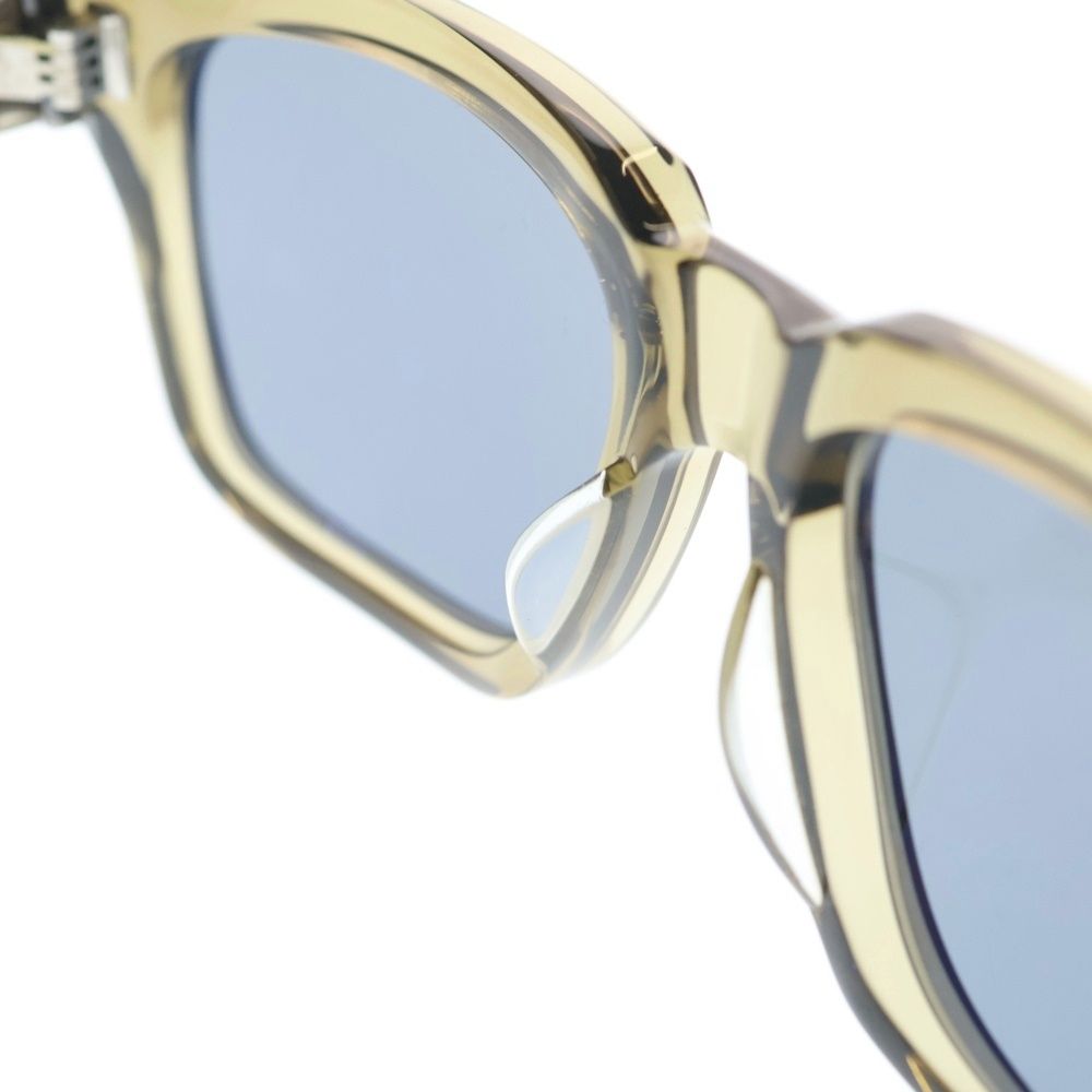 Chrome Hearts Box Officer Dagger Temple Clear Frame Sunglasses Smoke Khaki — view 5