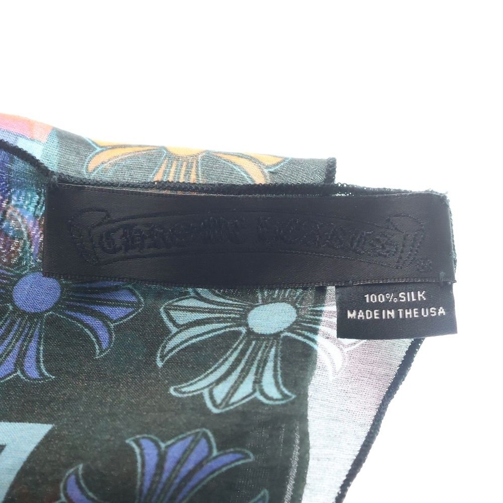 Chrome Hearts Mapplethorpe CH Plus Slik Skf Maplethorpe CH Silk Scarf Blue — view 4