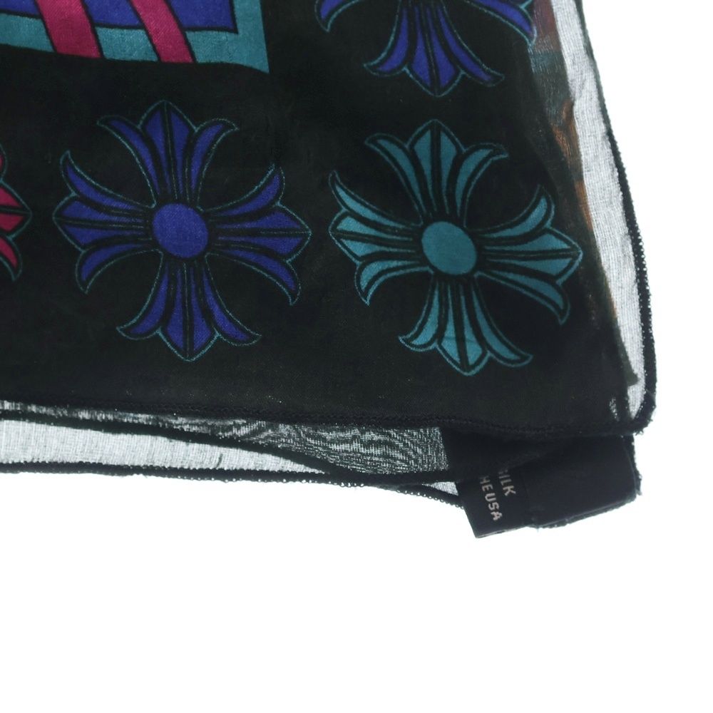 Chrome Hearts Mapplethorpe CH Plus Slik Skf Maplethorpe CH Silk Scarf Blue — view 3