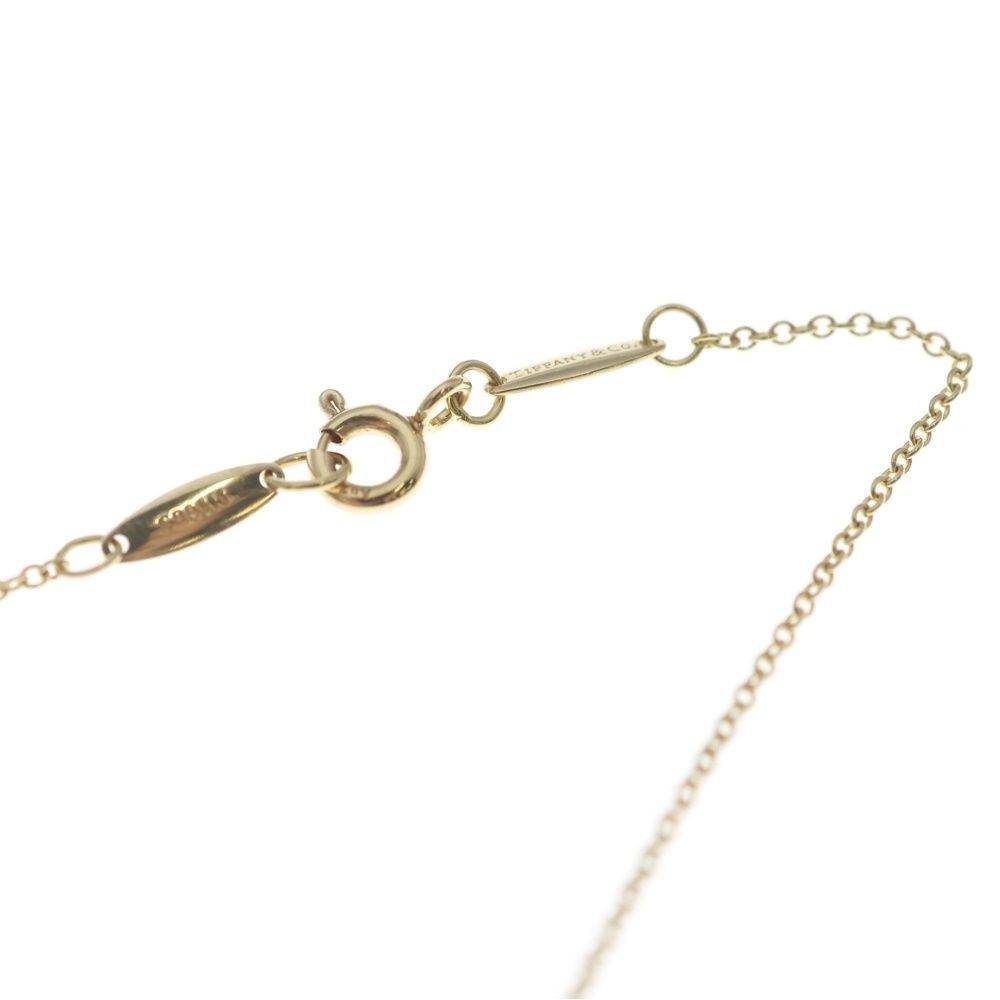 Tiffany & Co Open Heart Necklace Pendant Chain Gold — view 4