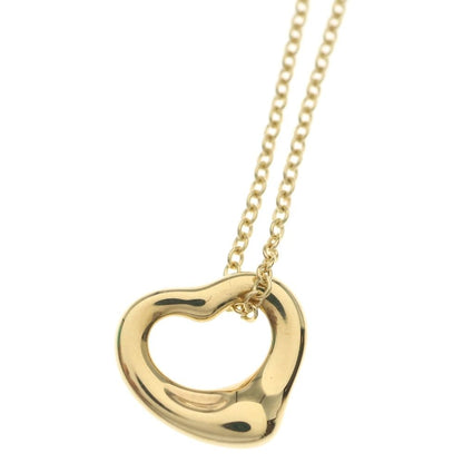 Tiffany & Co Open Heart Necklace Pendant Chain Gold — view 3