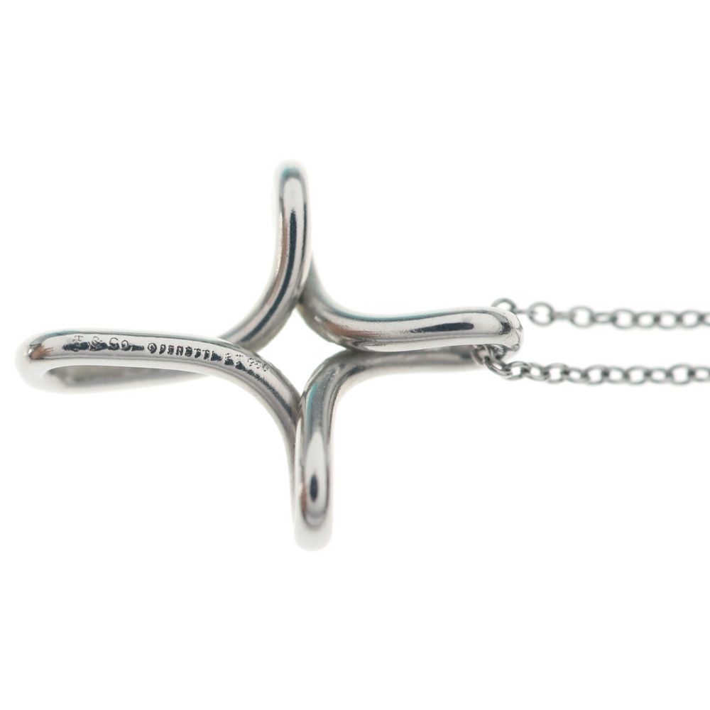 Tiffany & Co Infinity Cross Necklace Pendant Chain Silver — view 5