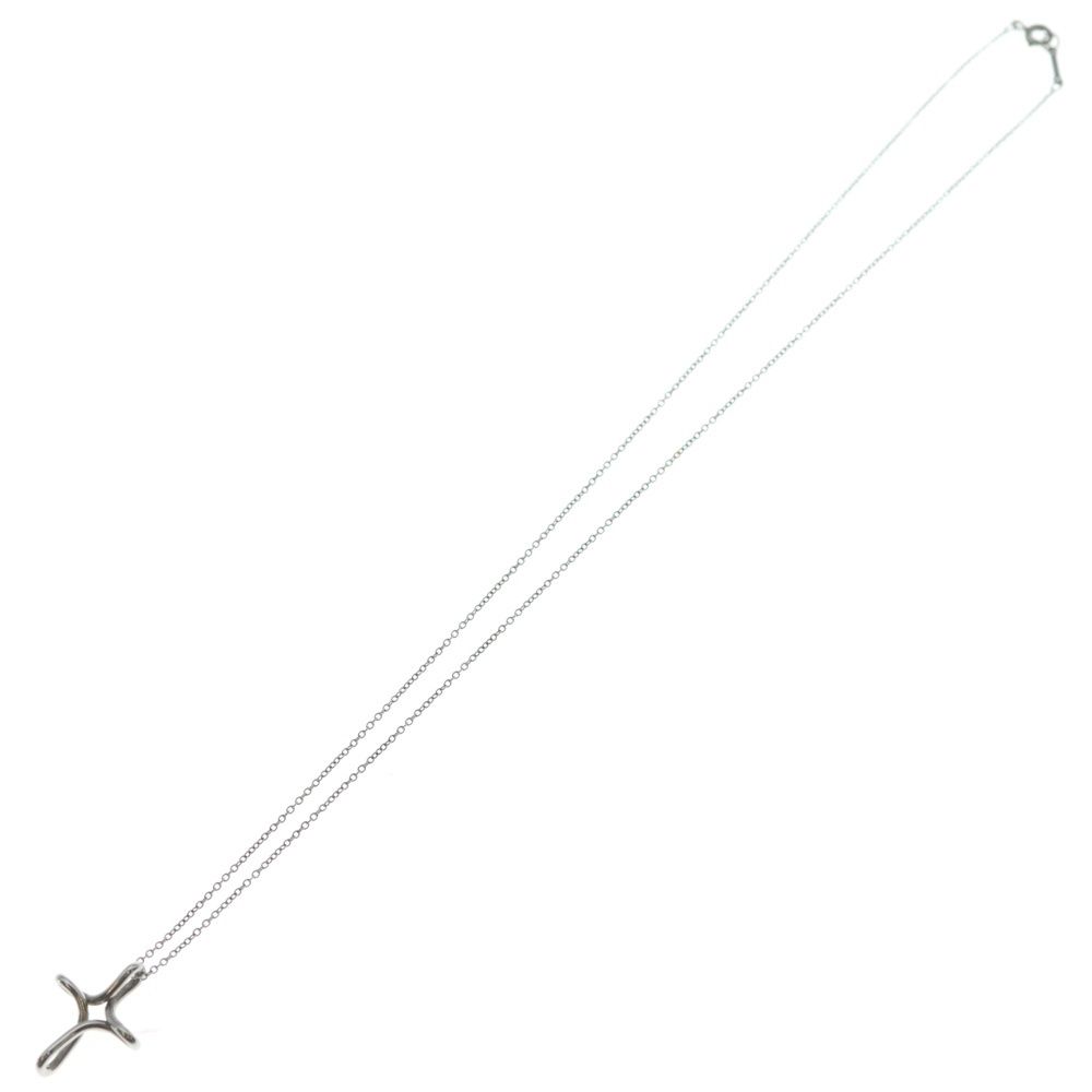 Tiffany & Co Infinity Cross Necklace Pendant Chain Silver — view 2