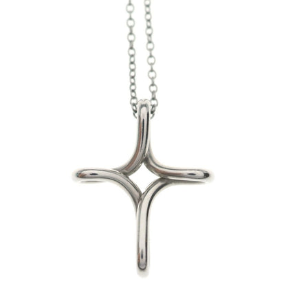 Tiffany & Co Infinity Cross Necklace Pendant Chain Silver — view 3