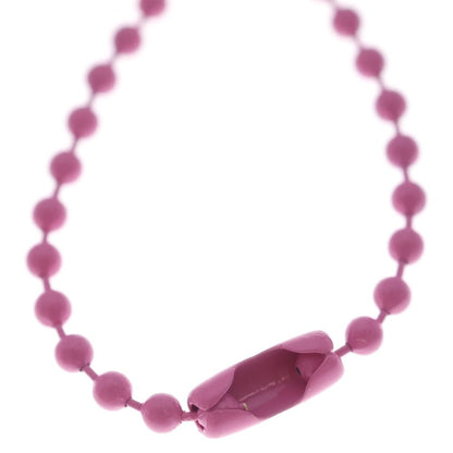 Chrome Hearts Rubber No2 Cross Ball Necklace Pendant Pink — view 4