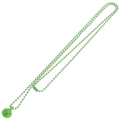 Chrome Hearts Rubber No2 Cross Ball Necklace Pendant Green — view 2
