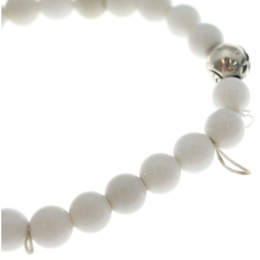 Chrome Hearts 8 mm Bead Bracelet White Turquoise Silver — view 5