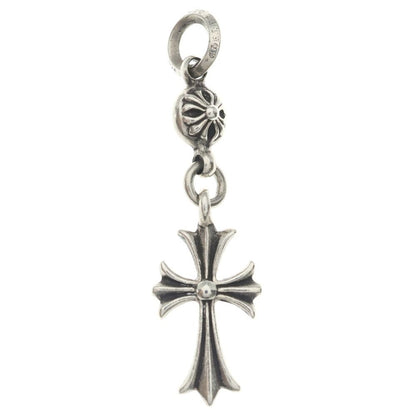 Chrome Hearts Tny CH Crs 1 Ball Tiny CH Cross Charm Pendant Top Silver