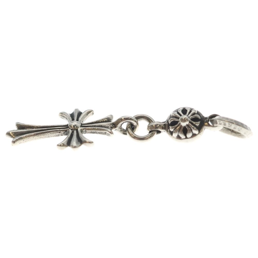 Chrome Hearts Tny CH Crs 1 Ball Tiny CH Cross Charm Pendant Top Silver — view 3