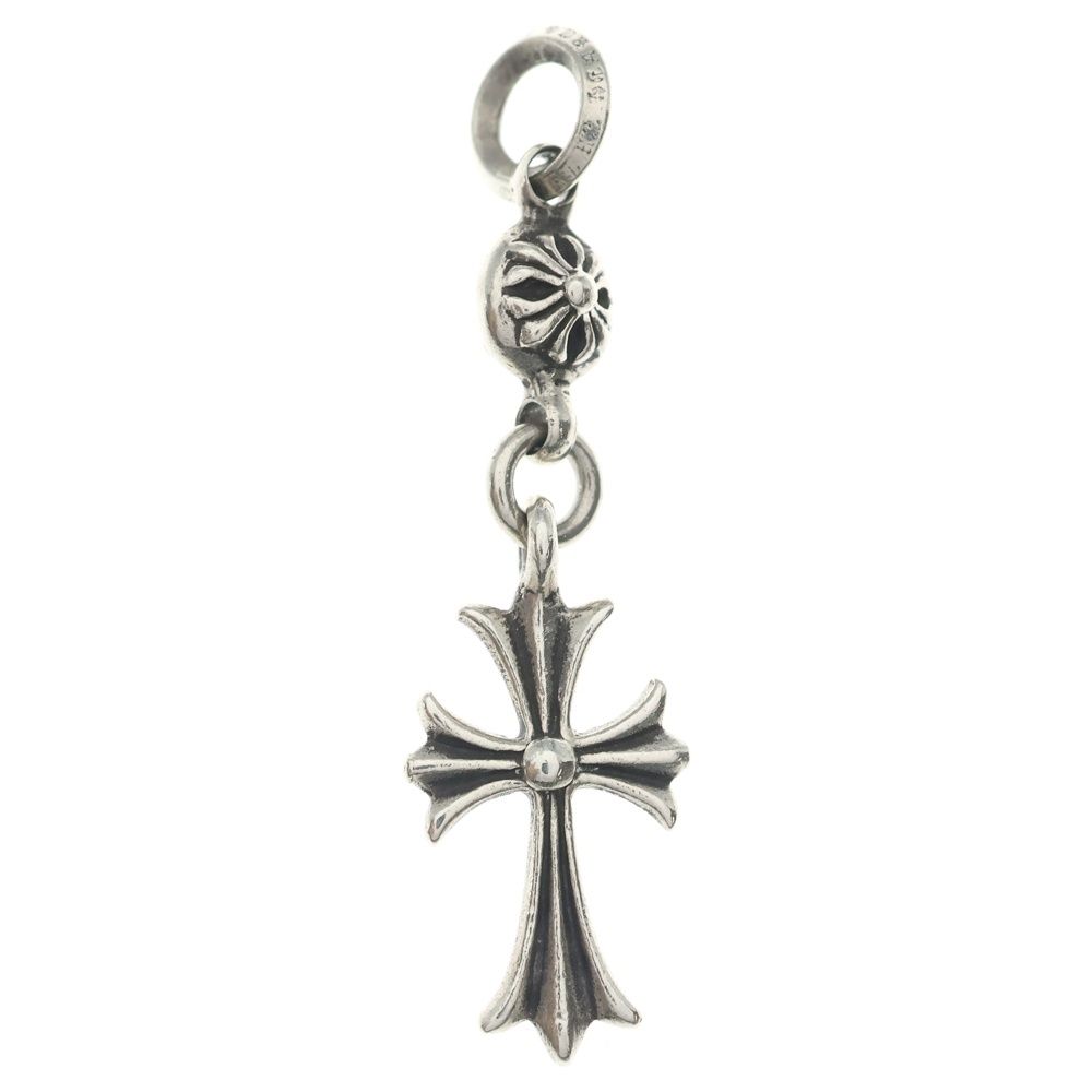 Chrome Hearts Tny CH Crs 1 Ball Tiny CH Cross Charm Pendant Top Silver — view 2