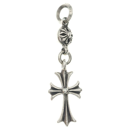 Chrome Hearts Tny CH Crs 1 Ball Tiny CH Cross Charm Pendant Top Silver — view 2