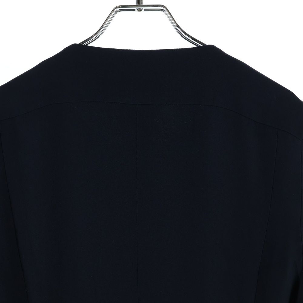 Chanel Silk 3/4 Sleeve Dress Navy — view 4