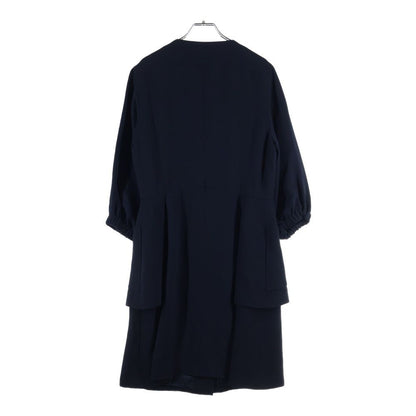 Chanel Silk 3/4 Sleeve Dress Navy — view 2