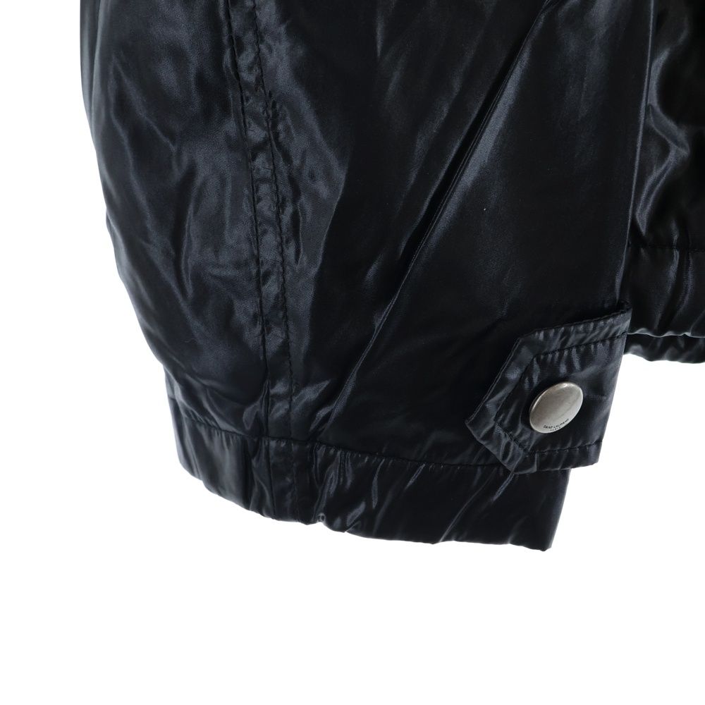 Saint Laurent Paris Nylon Zip Up Jacket Lining Camo Zip Black — view 5
