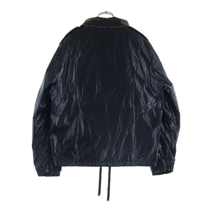 Saint Laurent Paris Nylon Zip Up Jacket Lining Camo Zip Black — view 2