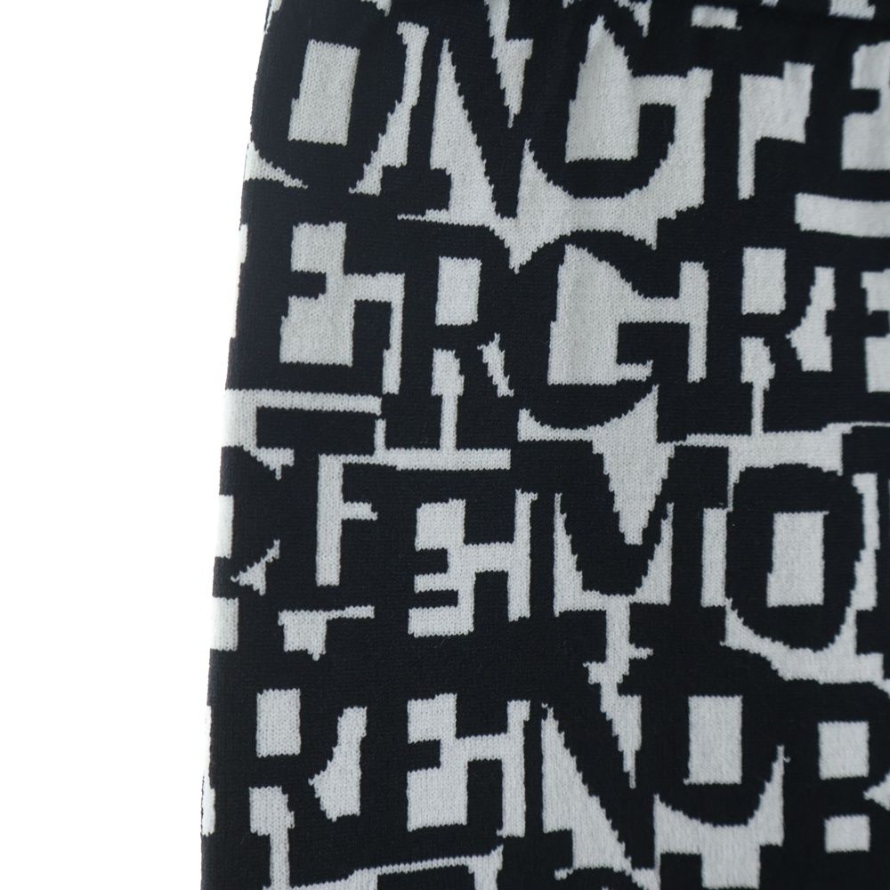 Moncler Grenoble Pantalone Tricot All Over Pattern Joggers Pants White — view 6