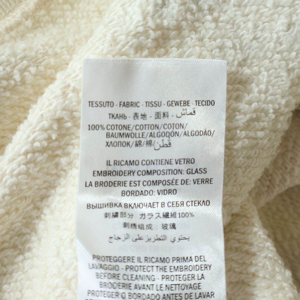 Gucci Sweatshirt Line Stone Decoration Crew Neck Ivory — view 7