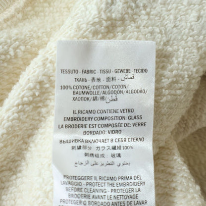 Gucci Sweatshirt Line Stone Decoration Crew Neck Ivory — view 7