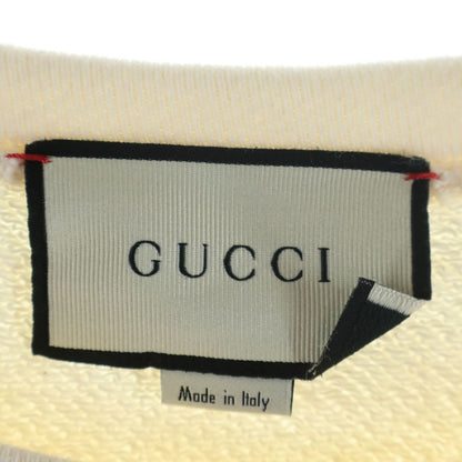 Gucci Sweatshirt Line Stone Decoration Crew Neck Ivory — view 6