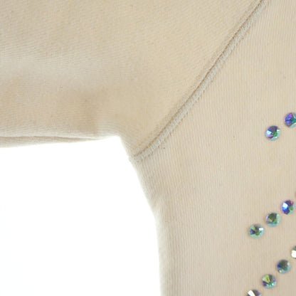 Gucci Sweatshirt Line Stone Decoration Crew Neck Ivory — view 4