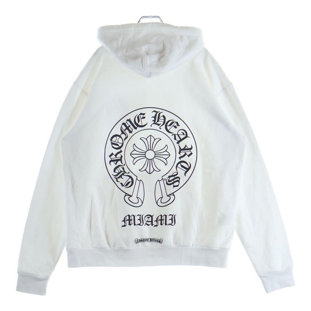 Chrome Hearts Miami Limited Horseshoe Pullover Hoodie Print Hooded White