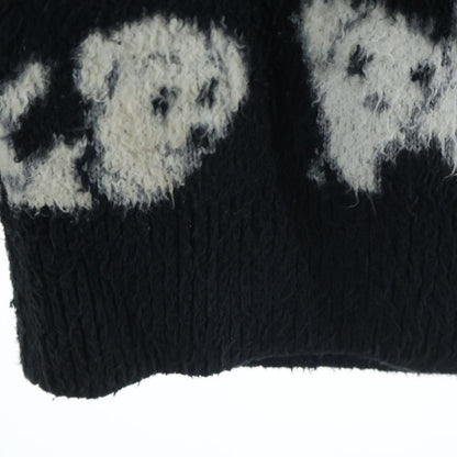 Celine Amy Dorian Jacquard Dog All Over Pattern Cardigan Black Dog — view 5