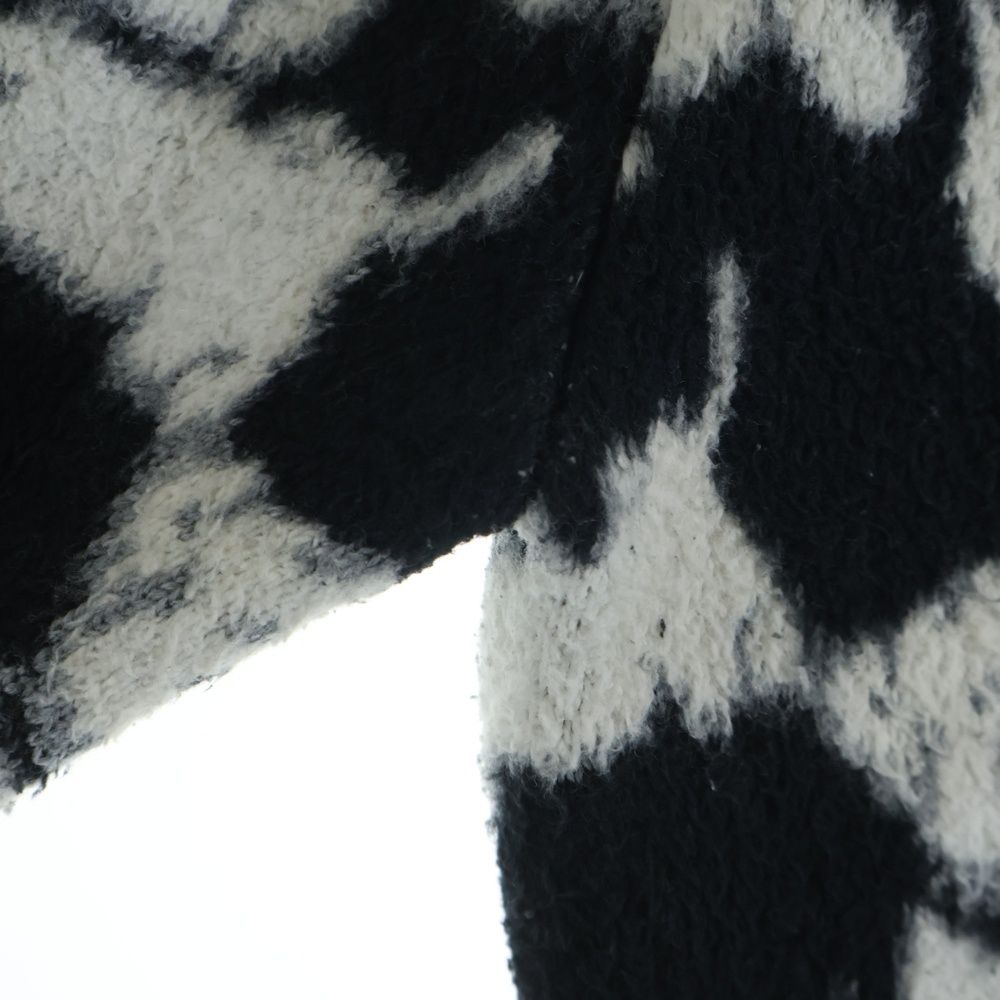 Celine Amy Dorian Jacquard Dog All Over Pattern Cardigan Black Dog — view 4