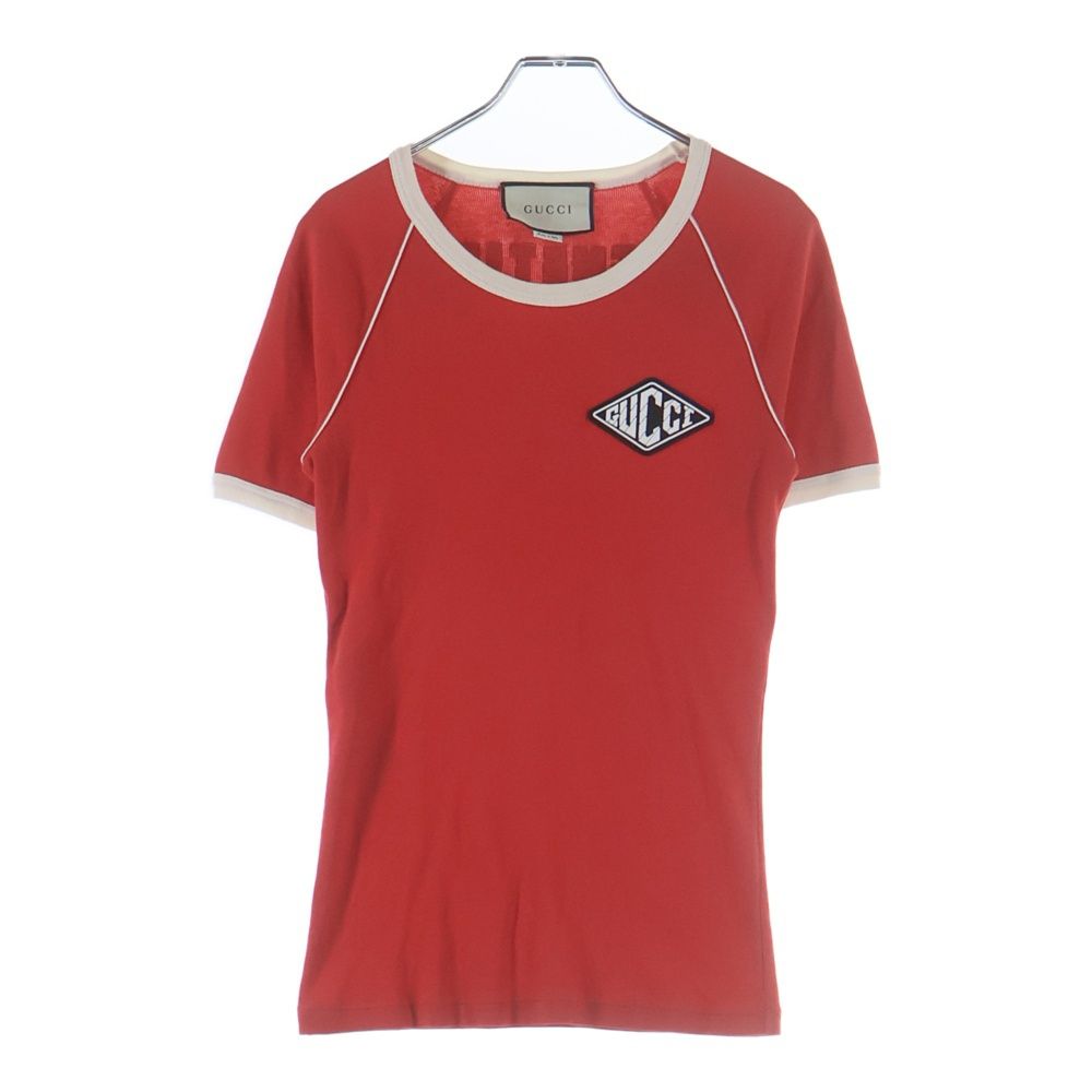 Gucci T-Shirt Sequin Decoration Short Sleeve Red